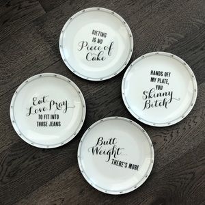 Z Gallerie 4 Dessert Plates